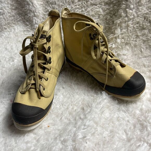 Unisex Hodgman Khaki Tan Steel Shank Caster Wading Fishing Boots19201 M7 W10 - Picture 5 of 12